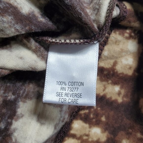 Simply Vera Vera Wang brown plaid short sleeve top sz XS - Picture 14 of 15